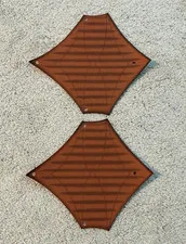 LEGO Cloth Sail 26 x 22 Jabba's Sail Barge with Brown Lines Pattern (55629)