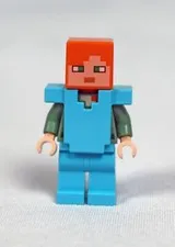 LEGO Minecraft Alex min070 Diamond Armor Blaze Bridge Set 21154 Minifigure