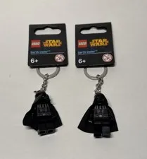 LEGO Star Wars DARTH VADER Minifigure Keychain #850996 Lot Of 2