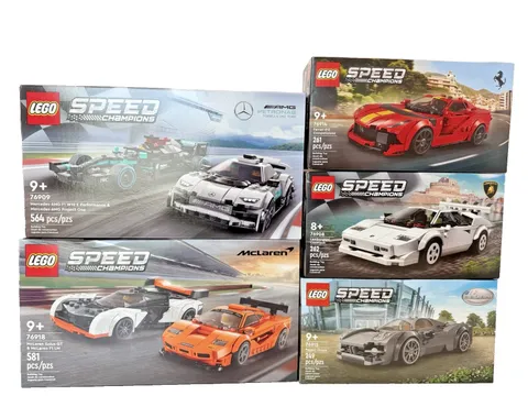 LEGO SPEED CHAMPIONS: 76915, 76908, 76914, 76909, and 76918. NIB Factory sealed