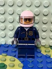 Lego Minifigure City Police Officer Helicopter Pilot cty0487a