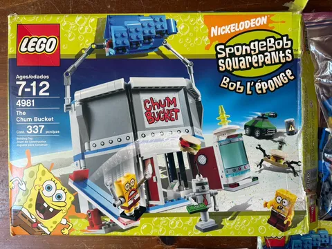 LEGO 4981 SpongeBob: SquarePants The Chum Bucket 100% complete BOX, Manual
