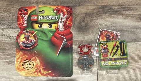 2012 LEGO NINJAGO Samurai X Spinner 9566 Legos&Card Sealed, Opened Blister Pk