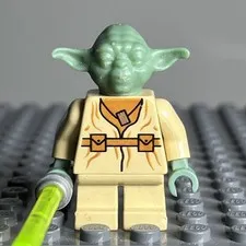 LEGO Yoda Minifigure sw0051 Star Wars Jedi 4502 7260 7103 CMF Lot Rare - 3H