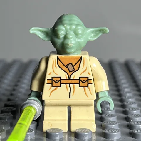 LEGO Yoda Minifigure sw0051 Star Wars Jedi 4502 7260 7103 CMF Lot Rare - 3H