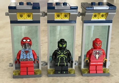 Lego 76175 Attack Spider Lair Minifigure Set Stealth Big Time Suit Peter Parker