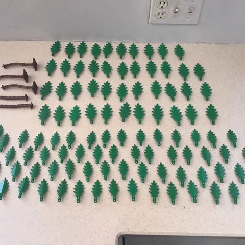 LEGO  Palm Tree Leaves Lot - Palm Tree Pieces/Leaves/Vintage Large And Small
