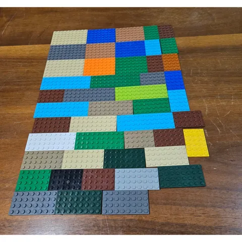 Lego Baseplate Lot Mixed Sizes Colors Building Plates Bulk Set