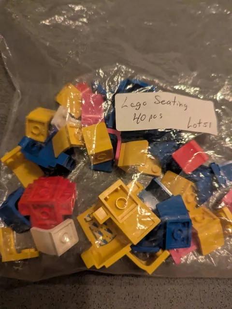 Bulk Lot Of 40 Lego Seats For Cards And Vehicles
