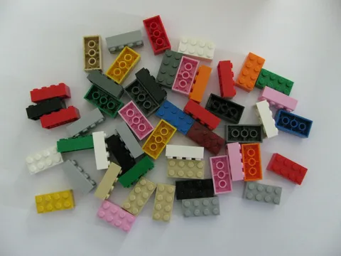 50 2x4 Brick, All Lego, very good condition, Used