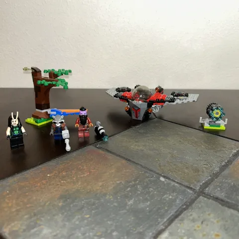 LEGO Marvel Guardians of the Galaxy Ravager Attack set (76079). As Is