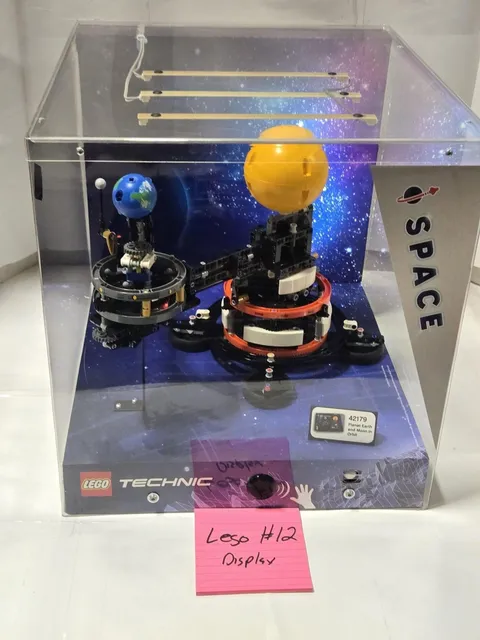 LEGO Technic 42179 Planet Earth Moon Space Display Case Clear Light Acrylic