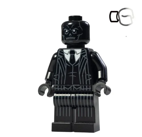 Lego DC - Excelsior Custom - Black Mask Obsidian Crown Minifigure Black Variant