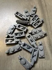 LEGO 44301a Dark Bluish Gray Hinge Plate 1x2 Locking Finger on End x18