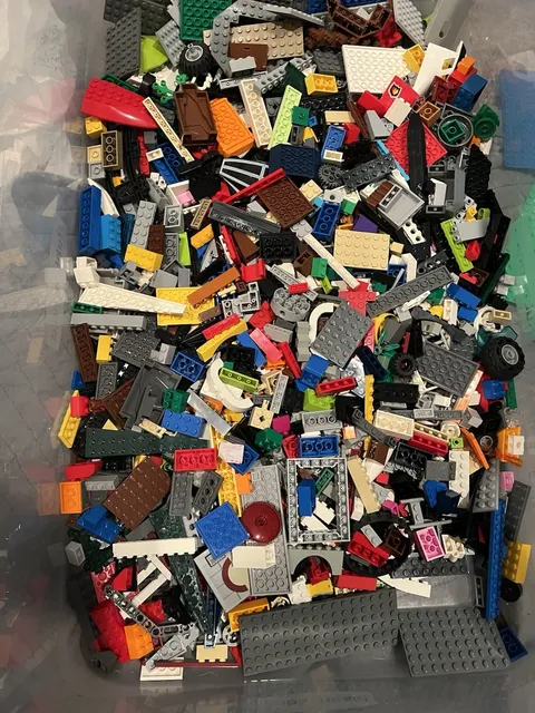 Bulk LEGO LOT 5 lbs bag of Bricks, parts, Pieces, Tires accessories five pound