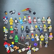LEGO Minifigures Bulk Lot 30+ Figures & Accessories - Star Wars, Ninjago, City