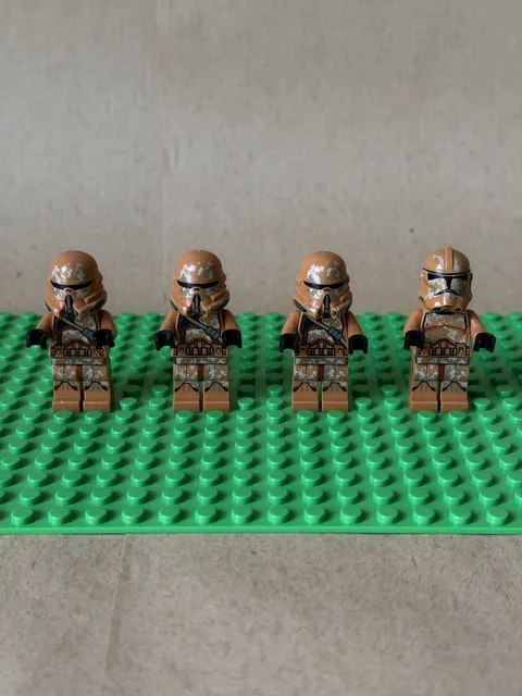Lego Star Wars Clone/Airborne Geonosis Camo Trooper Minifigure Lot Sw0605