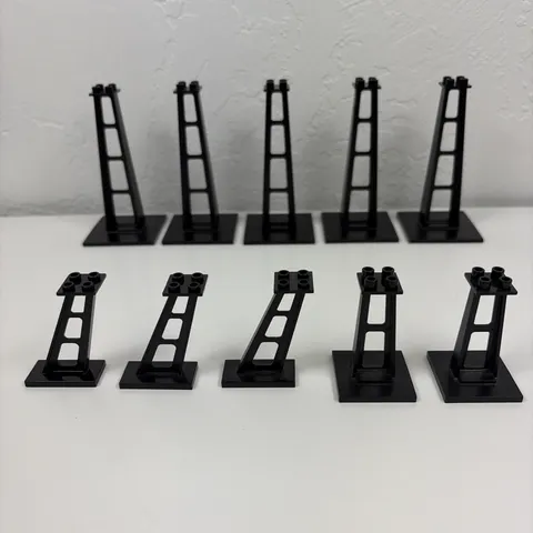 LEGO Futuron 10 Monorail Train Supports LOT 2681 6399 6990 6x6x10 4x4x5 2x4x5