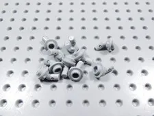 LEGO Lot of 10 Light Bluish Gray Posing Stands BC