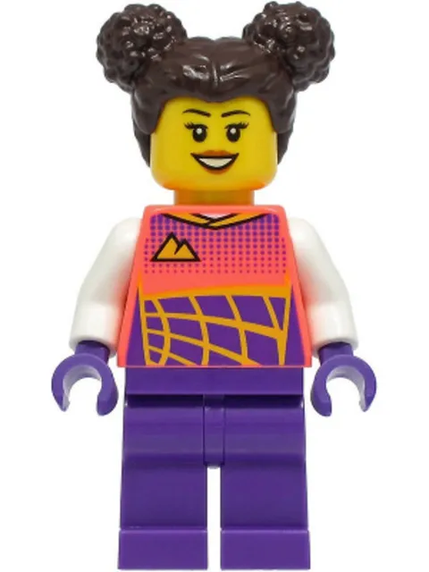 LEGO: Stuntz Driver Female Coral Racing Shirt (cty1331)