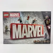 LEGO Marvel Avengers Marvel Logo Set 76313 Infinity Saga 5 Minifigures 931 Pcs