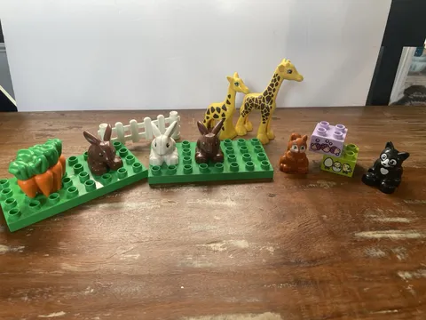 LEGO DUPLO Animal Lot Rabbits Giraffe Cat Squirrel Plus