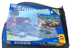Vintage LEGO Rose Art #08099 System 2 IN 1 Floor Puzzle Racing Set From 1996