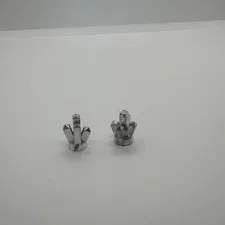 2x LEGO Chrome 1 x 1 Crystal 5 Point Aquazone 6175 6155 6199 6180 #52