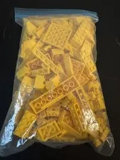 Lego Yellow Color Bricks Pieces Parts Bulk Assorted Lot 8.3 Oz