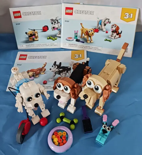 Lego 31137 Creator 3 in 1 Adorable Dogs Animal Figures Toys w/ Instructions