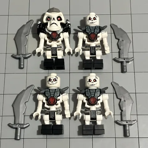 LEGO Ninjago Skeleton Minifigure Lot of 4 Chopov 2114 D4 65