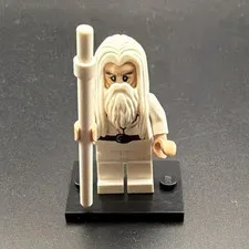 LEGO Lord of the Rings Gandalf the White Minifigure w/ Staff No Cape