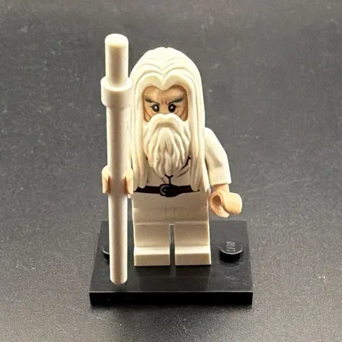 LEGO Lord of the Rings Gandalf the White Minifigure w/ Staff No Cape