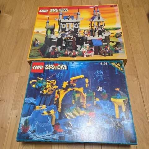 LEGO OLD Set Lot Aquazone Castle 6090 6195 Pirates 6079 Dark Forest Fortress
