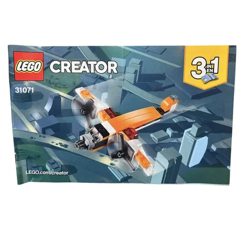 Lego Creator 31071 Plane Instruction MANUALS ONLY Build Play Create Design