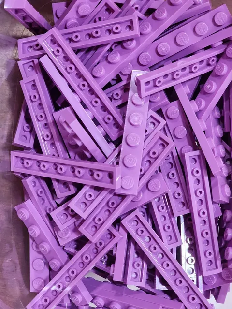 Lego 3666 Medium Lavender Qty 104 NEW Plate 1 x 6