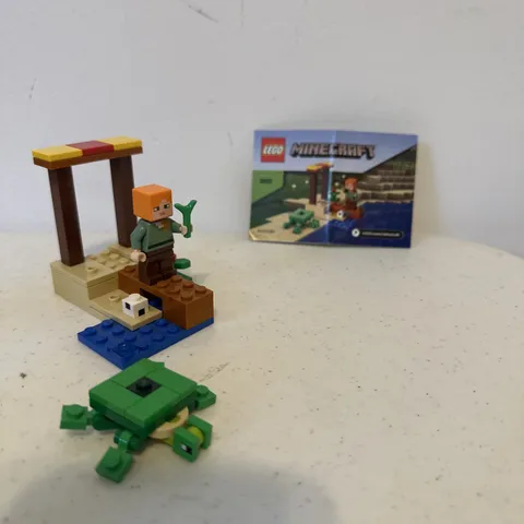 Lego Minecraft Polybag 30432 The Turtle Beach Alex 46 Pieces