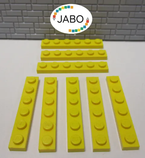 (J8/2/6) LEGO 8 x 3666 Flat Plate 1x6 Yellow