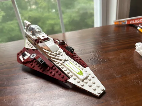 Lego Star Wars Obi WAN Kenobi Jedi Star fighter Only #Read Description#￼