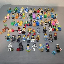 LEGO Minifigures Lot Of 64 Various Types No Dupes 