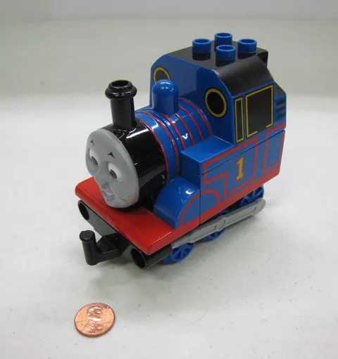 Rare LEGO Duplo THOMAS & FRIENDS #1 TANK ENGINE TRAIN 4 Pieces Vintage