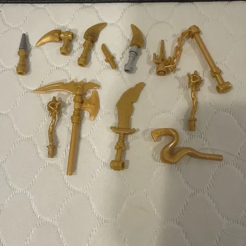 Lego Ninjago Gold Accessories Lot