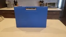 Vintage Lego Medium Blue Locking Carry Case