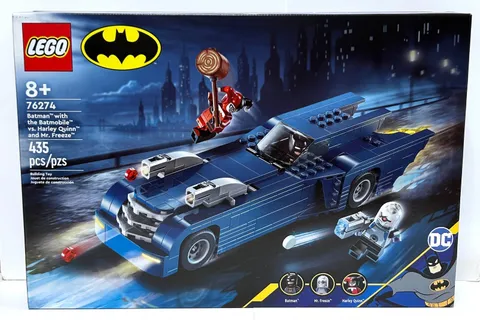 BATMAN WITH THE BATMOBILE VS HARLEY QUINN & MR FREEZE Lego Set 76274 NEW