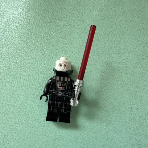 LEGO Star Wars Darth Vader Minifigure w/ Helmet & Red Lightsaber 2023 (no cape)
