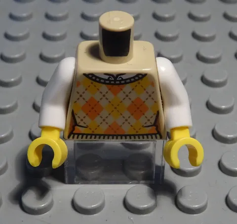 Lego Figure Accessories Top Torso Beige With Decor