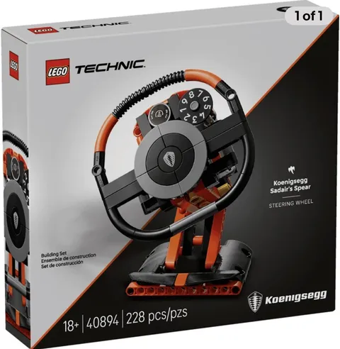 LEGO Technic 40894 Koenigsegg Steering Wheel CONFIRMED ORDER