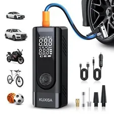 Kuxisa Tire Inflator Portable Air Compressor 3X Faster Air Compressor Digital