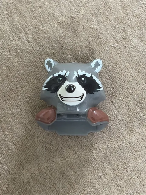 LEGO - Minifig, Head Modified Raccoon w/ Brown Shoulder Pads (Rocket) 