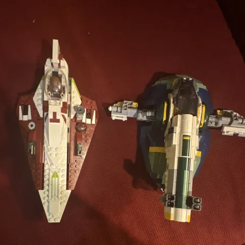 LEGO Star Wars  Jedi Starfighter  slave 1 100 percent complete missing figs